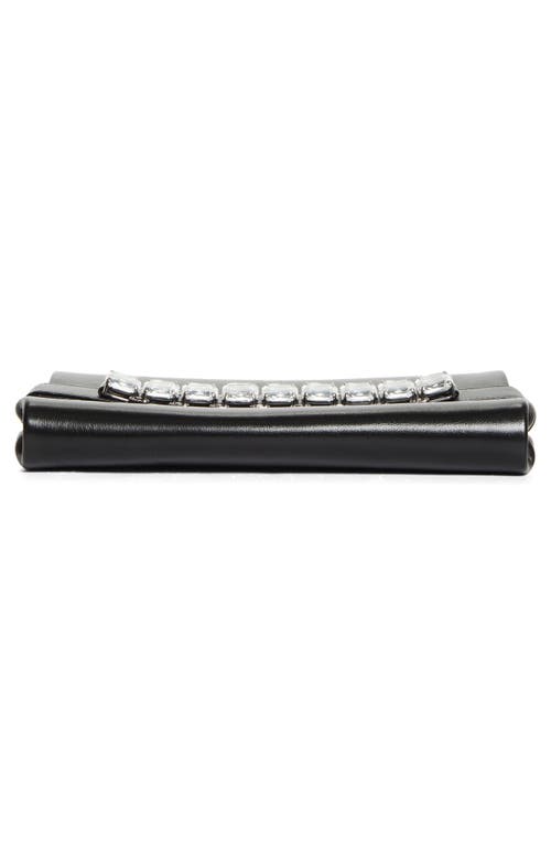 Jimmy Choo Kya Crystal-embellished Leather Clutch Bag