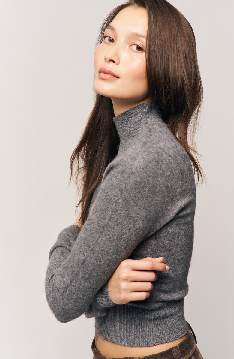 Guizio Delia Sweater, Alternate, color, Heathered Charcoal Grey