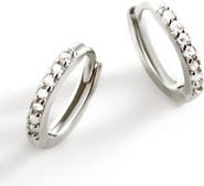 Mint & Lily Pave Huggie Hoop Earrings