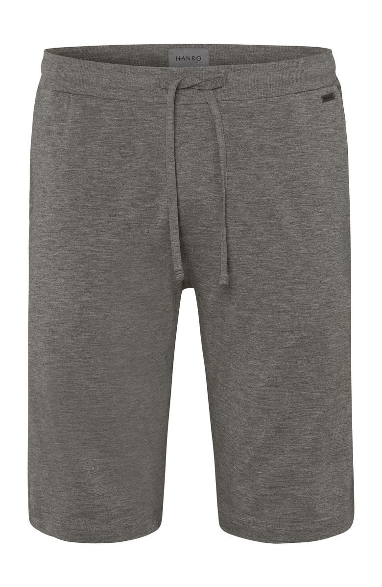 Hanro Casuals Drawstring Shorts, Main, color, Stone Melange