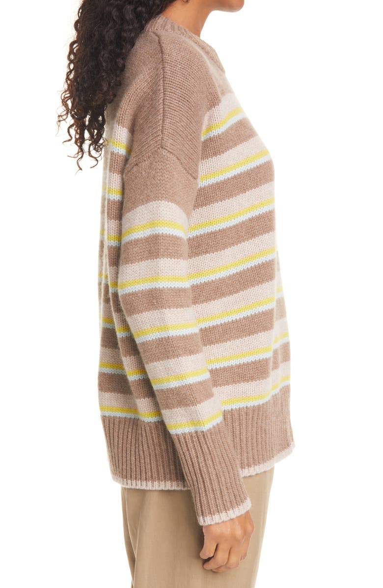 La Ligne New Stripe Marin Wool & Cashmere Sweater, Alternate, color, 