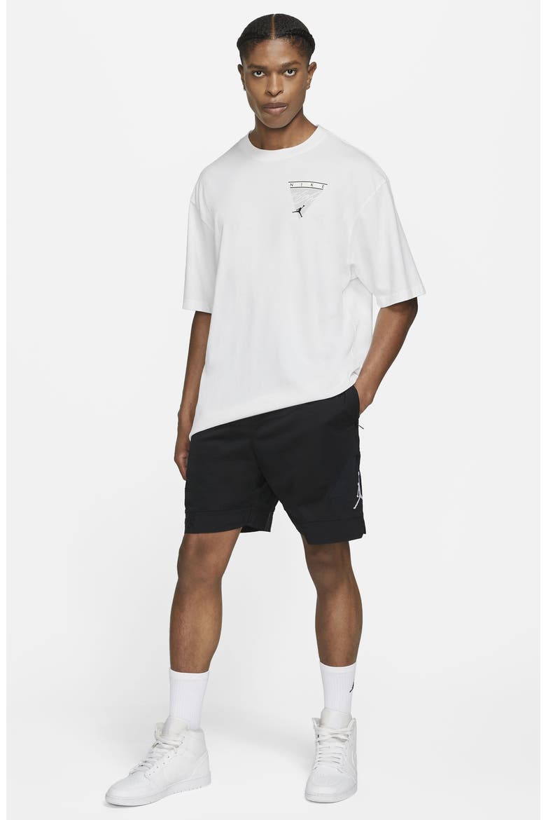 Jumpman Diamond Mesh Basketball Shorts, Alternate, color, BLACK