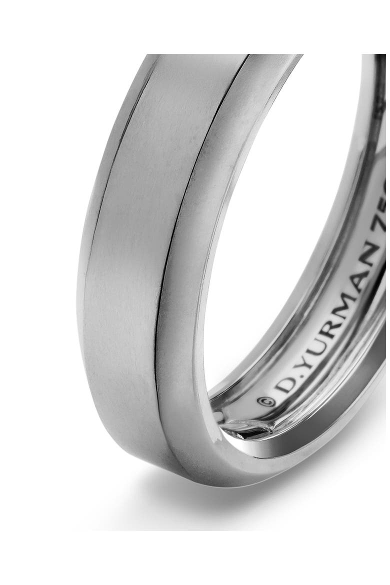 Beveled Band Ring in 18K White Gold, 6mm, Alternate, color, WHITE GOLD