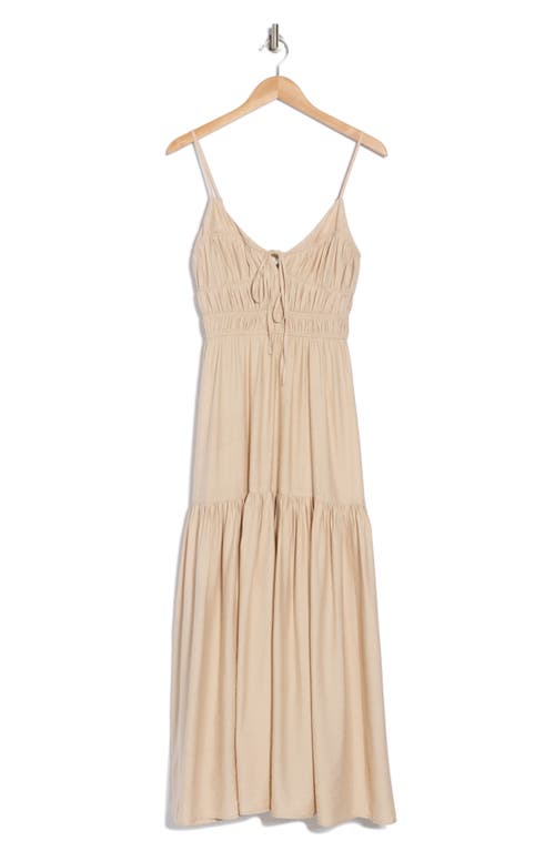 BLU PEPPER BLU PEPPER SMOCKED SLEEVELESS MAXI DRESS