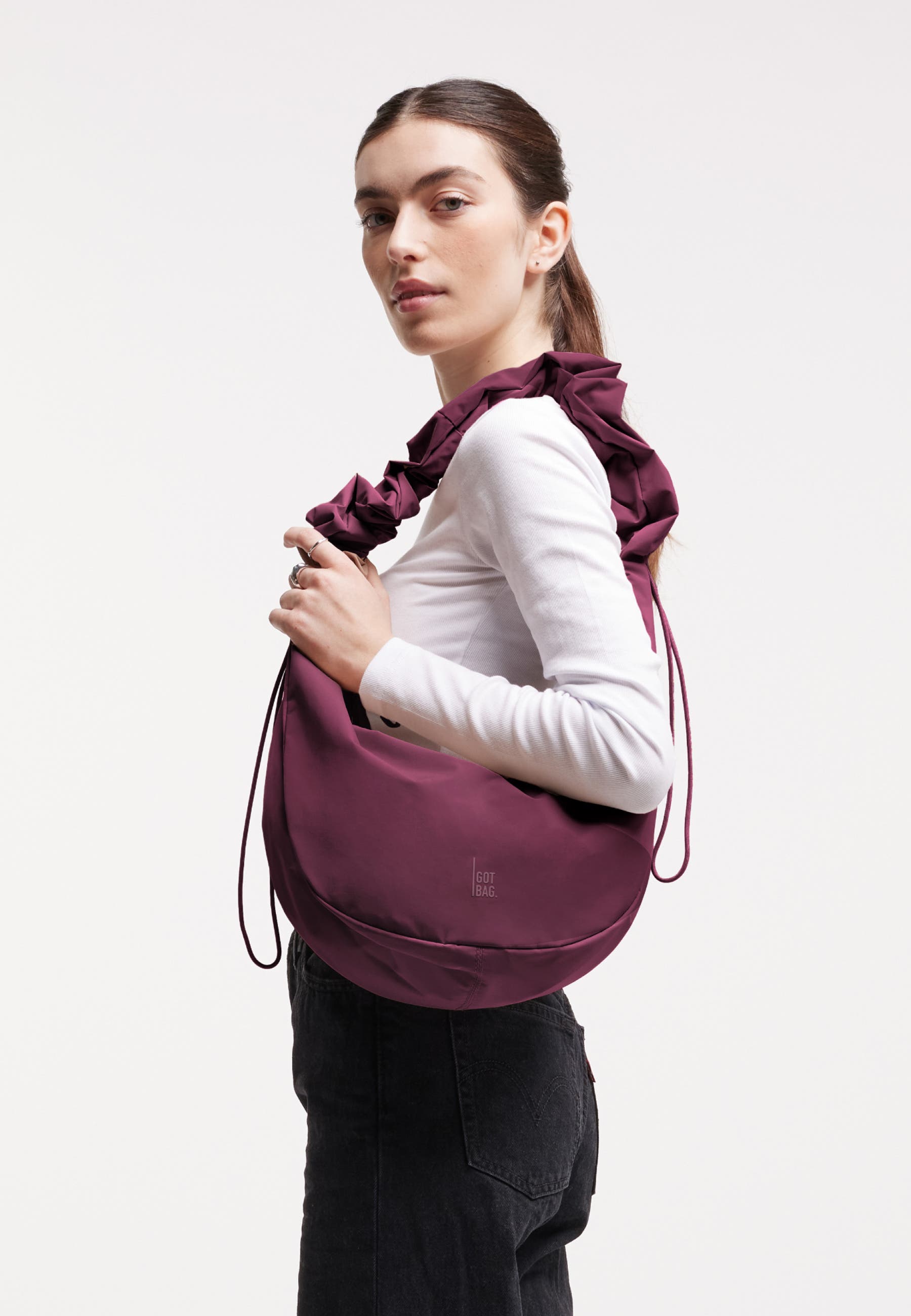 Moon Bag Ruffle, Alternate, color, kraken