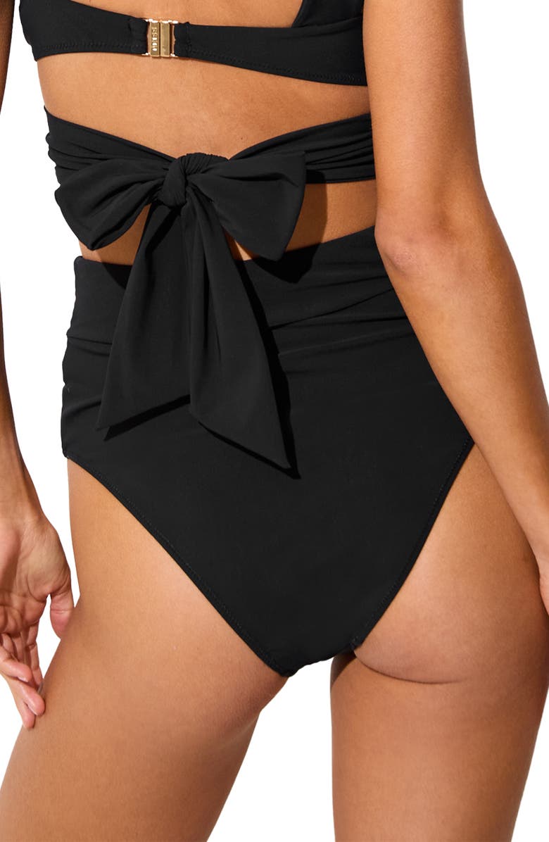 Reiss Maisie High Waist Bikini Bottoms, Alternate, color, 