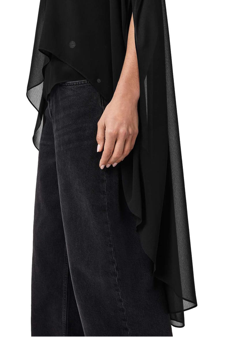 Jamie Sheer High Low Top, Alternate, color, BLACK