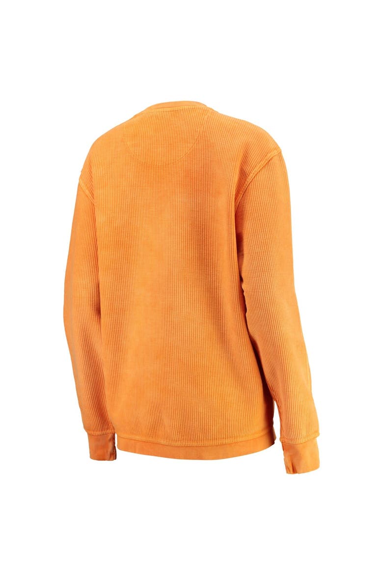 Women's Pressbox Tennessee Orange Tennessee Volunteers Comfy Cord Vintage Wash Basic Arch Pullover Sweatshirt, Alternate, color, Tennessee Orange