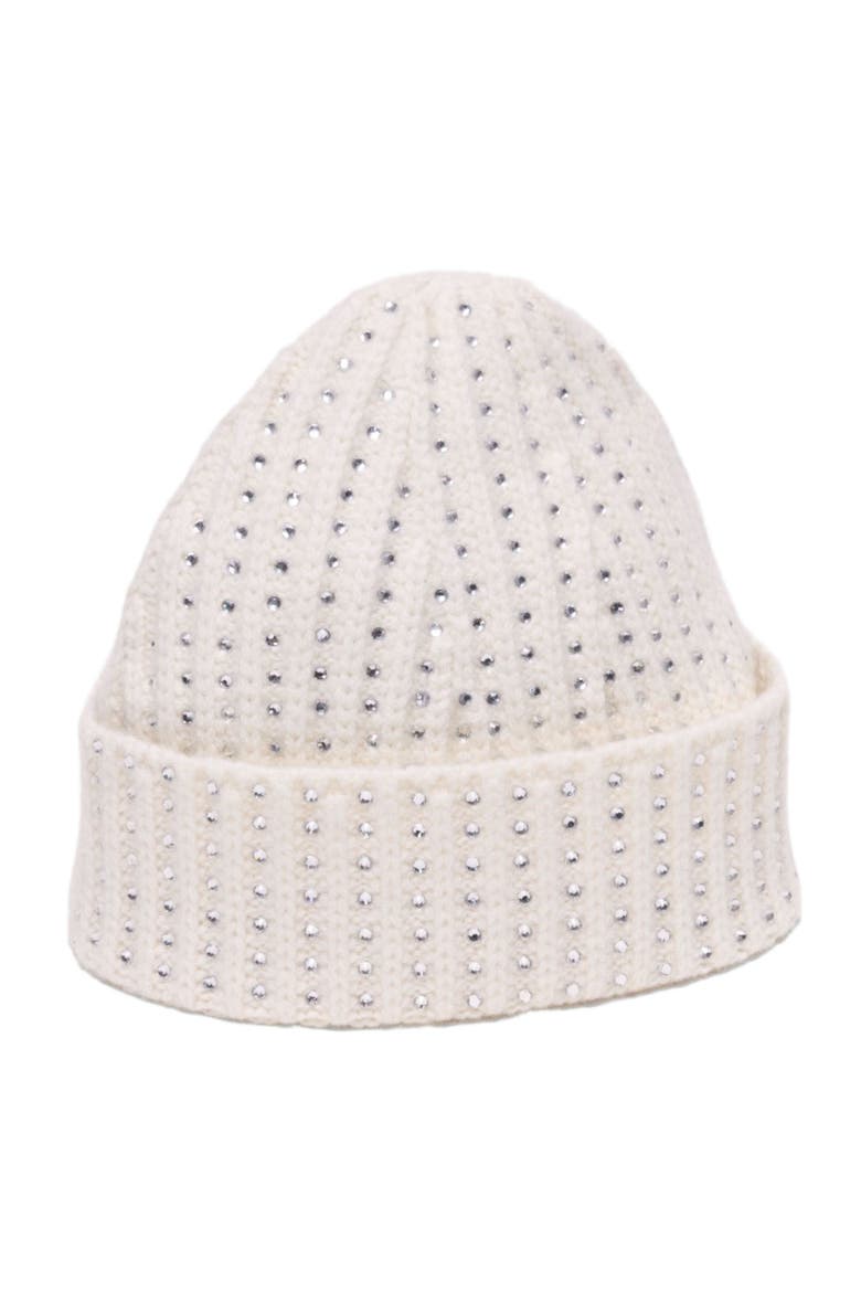 Wool and rhinestone hat, Alternate, color, Ecru
