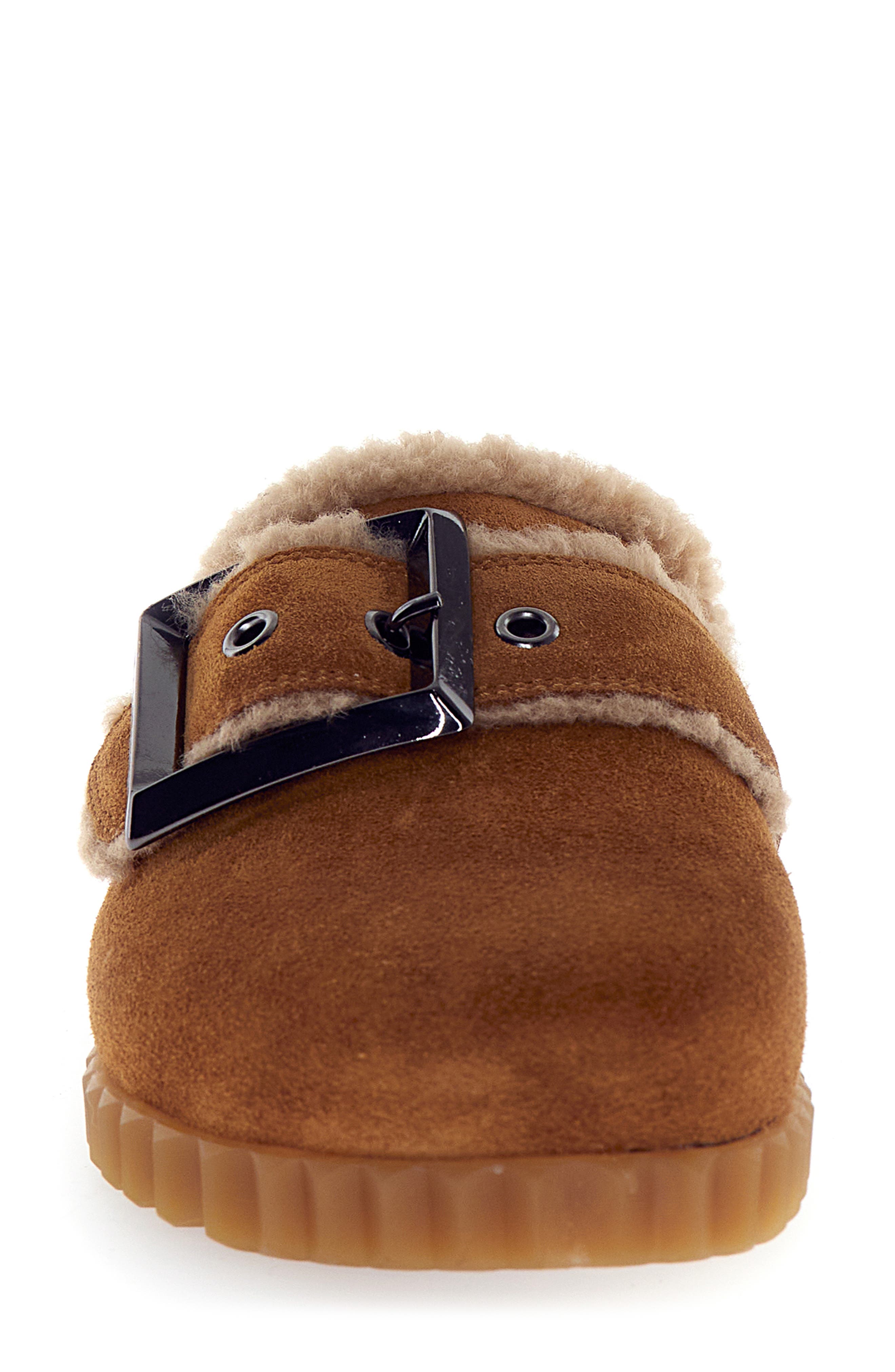 Fredrik Faux Shearling Mule, Alternate, color, BROWN