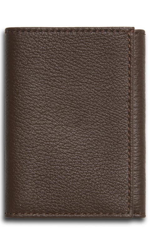 Canfield RFID Trifold Pebbled Leather Wallet