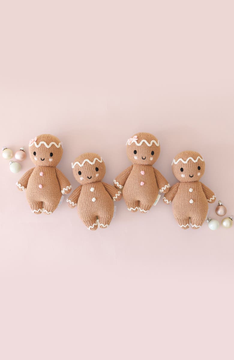 cuddle+kind Baby Gingerbread Stuffed Animal, Alternate, color, Brown