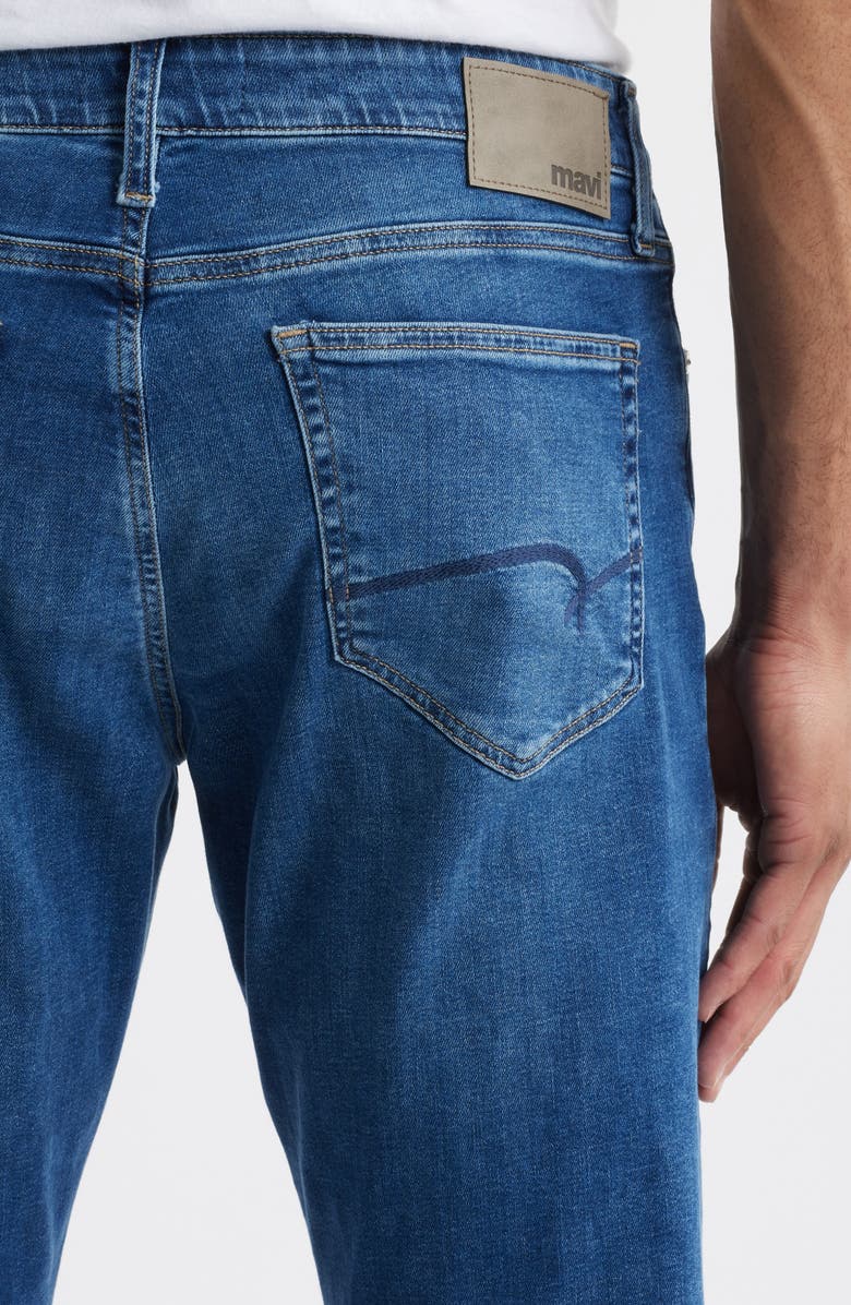 Mavi Jeans Matt Relaxed Straight Fit Jeans, Alternate, color, Dark Brushed Feather Blue