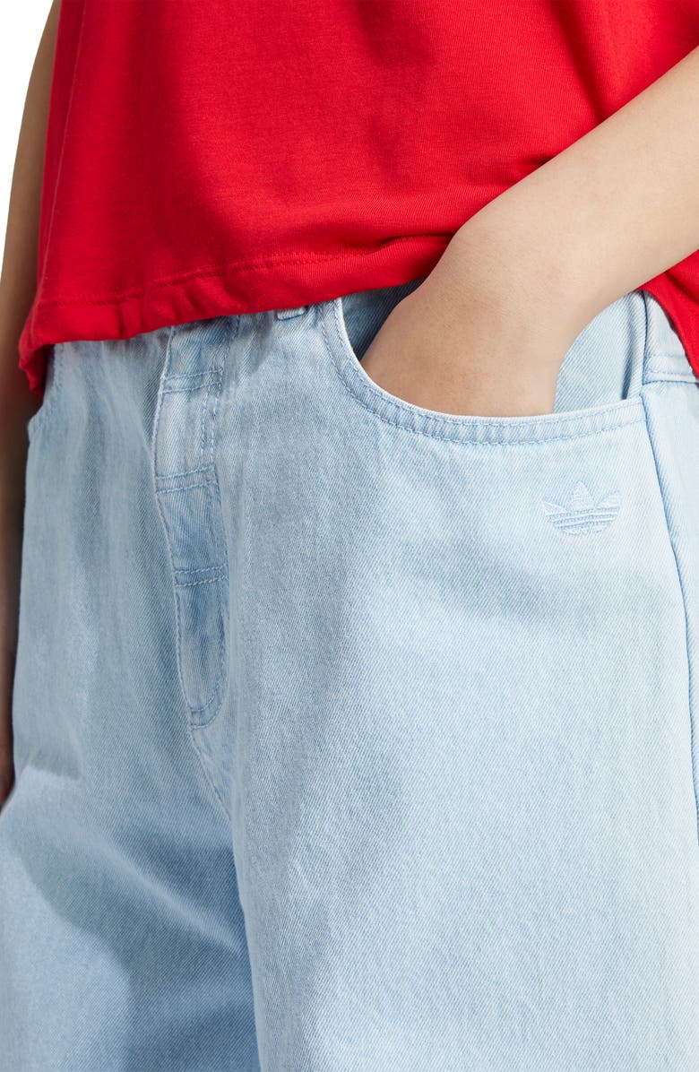 adidas Originals Premium Essentials Wide Leg Jeans, Alternate, color, 