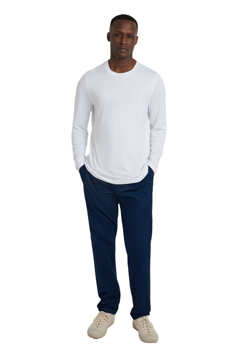 Men's Long Sleeve Sun Tee, Main, color, WHITE