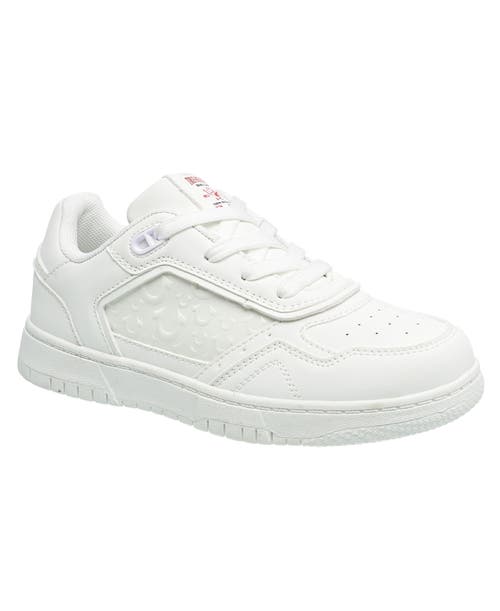True Religion Jones Court Emboss Sneaker In White