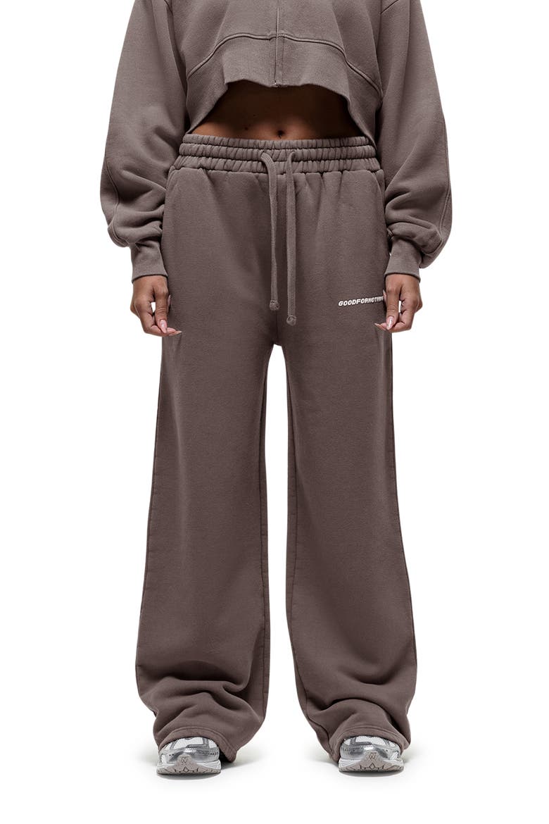 Vintage Taupe Relaxed Joggers, Main, color, Brown