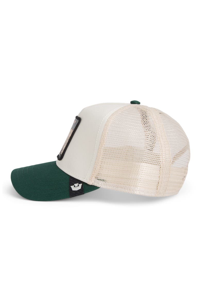Bulletproof Rhino Patch Snapback Trucker Hat, Alternate, color, CHALK / GUARD