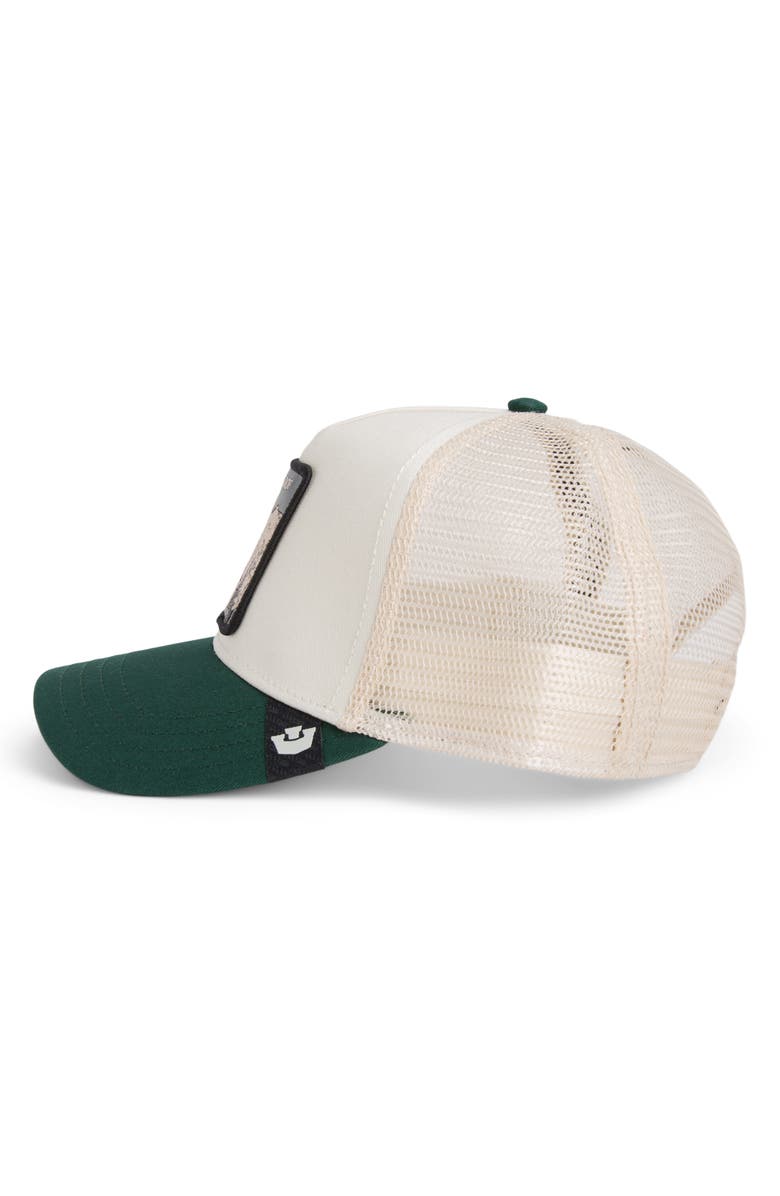 Goorin Bros. Bulletproof Rhino Patch Snapback Trucker Hat, Alternate, color, Chalk / Guard