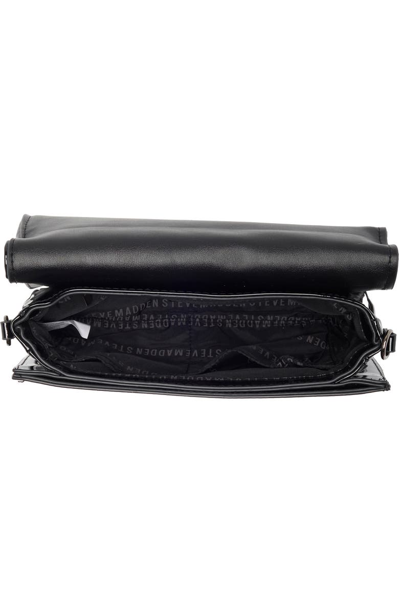 Steve Madden Brona Quilt Embossed Patent Shoulder Bag, Alternate, color,