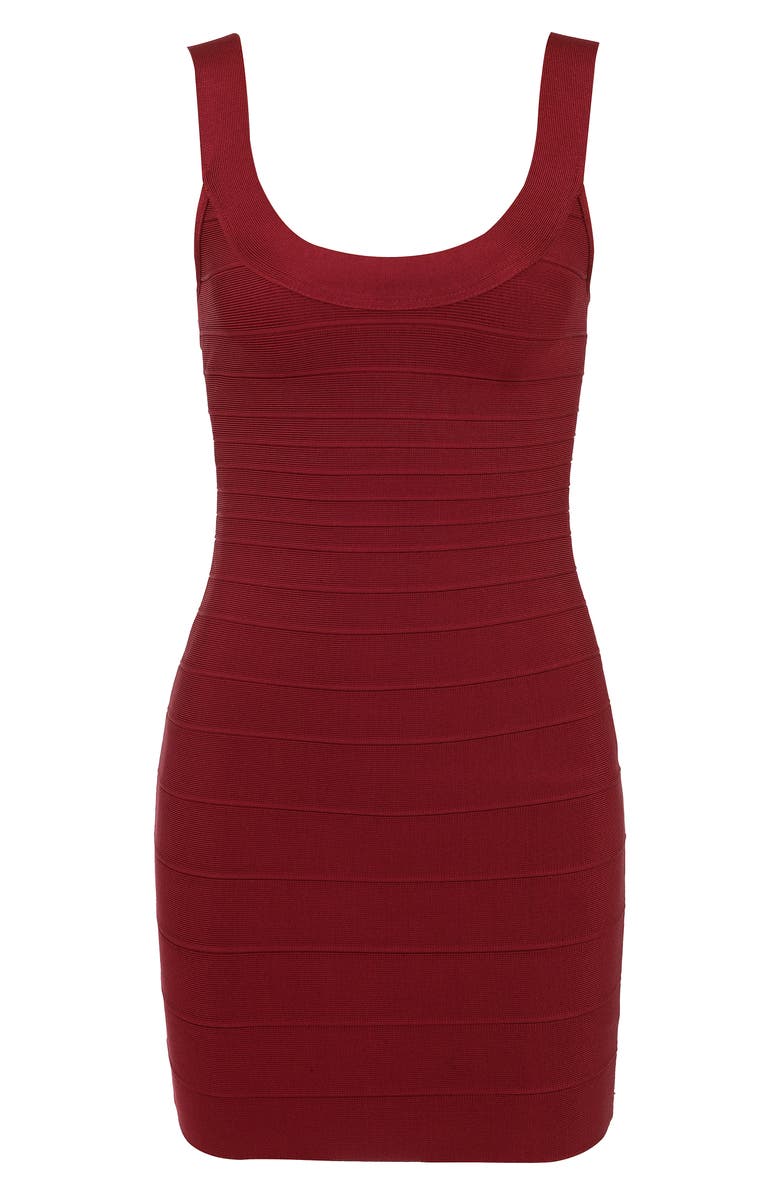 HOUSE OF CB The OG Bandage Minidress, Alternate, color, Wine