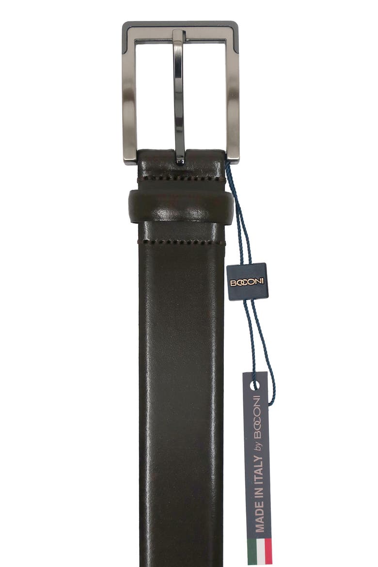 Leather Belt, Alternate, color, BROWN