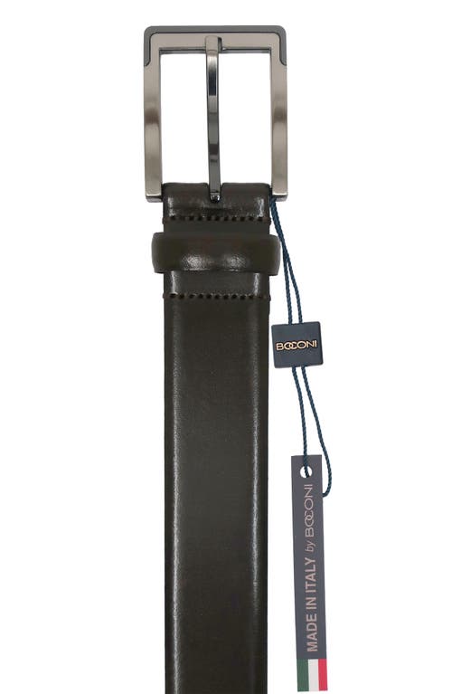 Made In Italy By Boconi Leather Belt In Brown