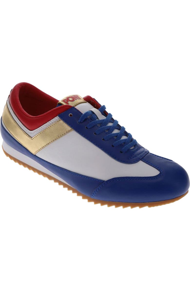 PONY Racer Lux Sneakers, Main, color, White/Blue/Red