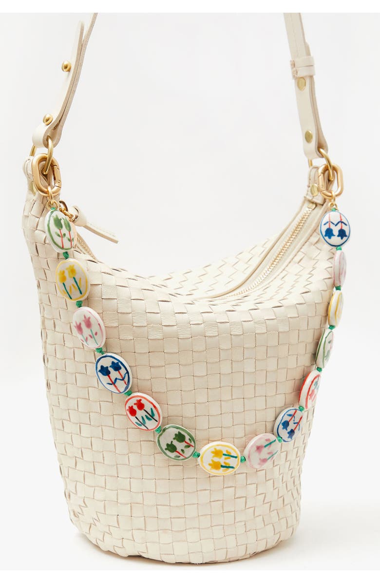 Clare V. Porcelain Flower Shortie Strap, Alternate, color, Multi Color