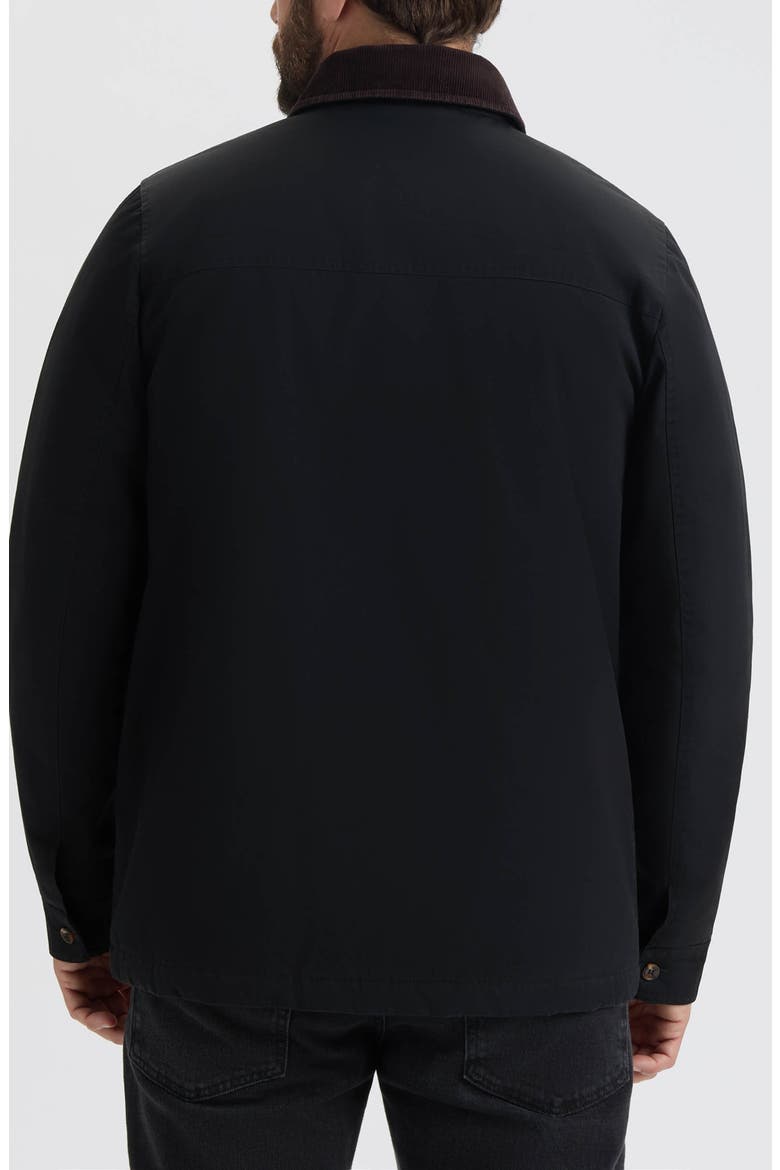 Water Repellent Canvas Barn Jacket, Alternate, color, BLACK