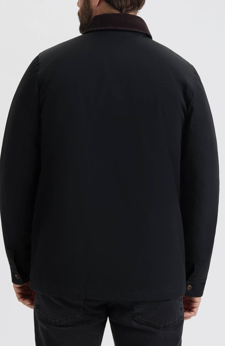 Hunter Water Repellent Canvas Barn Jacket, Alternate, color, Black