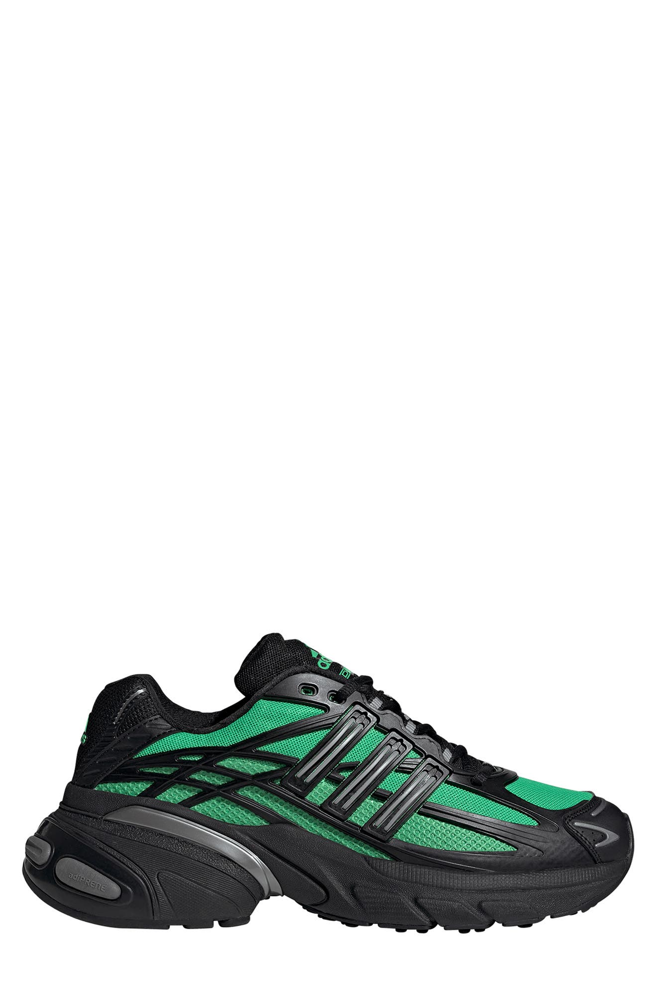 adidas Gender Inclusive Adistar Cushion XLG 2.0 Sneaker, Alternate, color, Green/ Core Black/ Iron Met