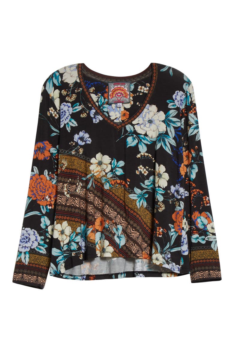 Golden Spring Favorite Floral Top, Alternate, color, MULTI