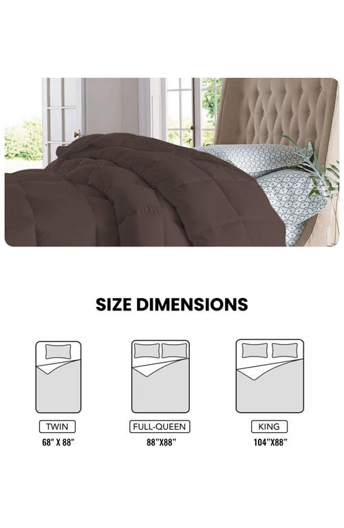 Shop Luxury Home Solid Brown Microfiber Comforter