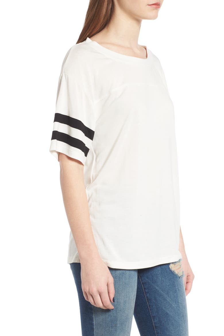 Varsity Tee, Alternate, color, WHITE BLACK