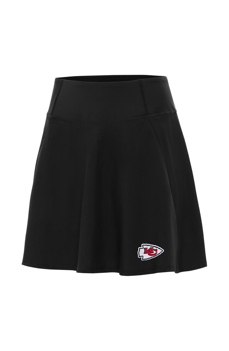 ANTIGUA Women's Antigua Black Kansas City Chiefs Chip Skort, Main, color, Black