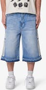 mnml Ultra Baggy Bone Denim Shorts