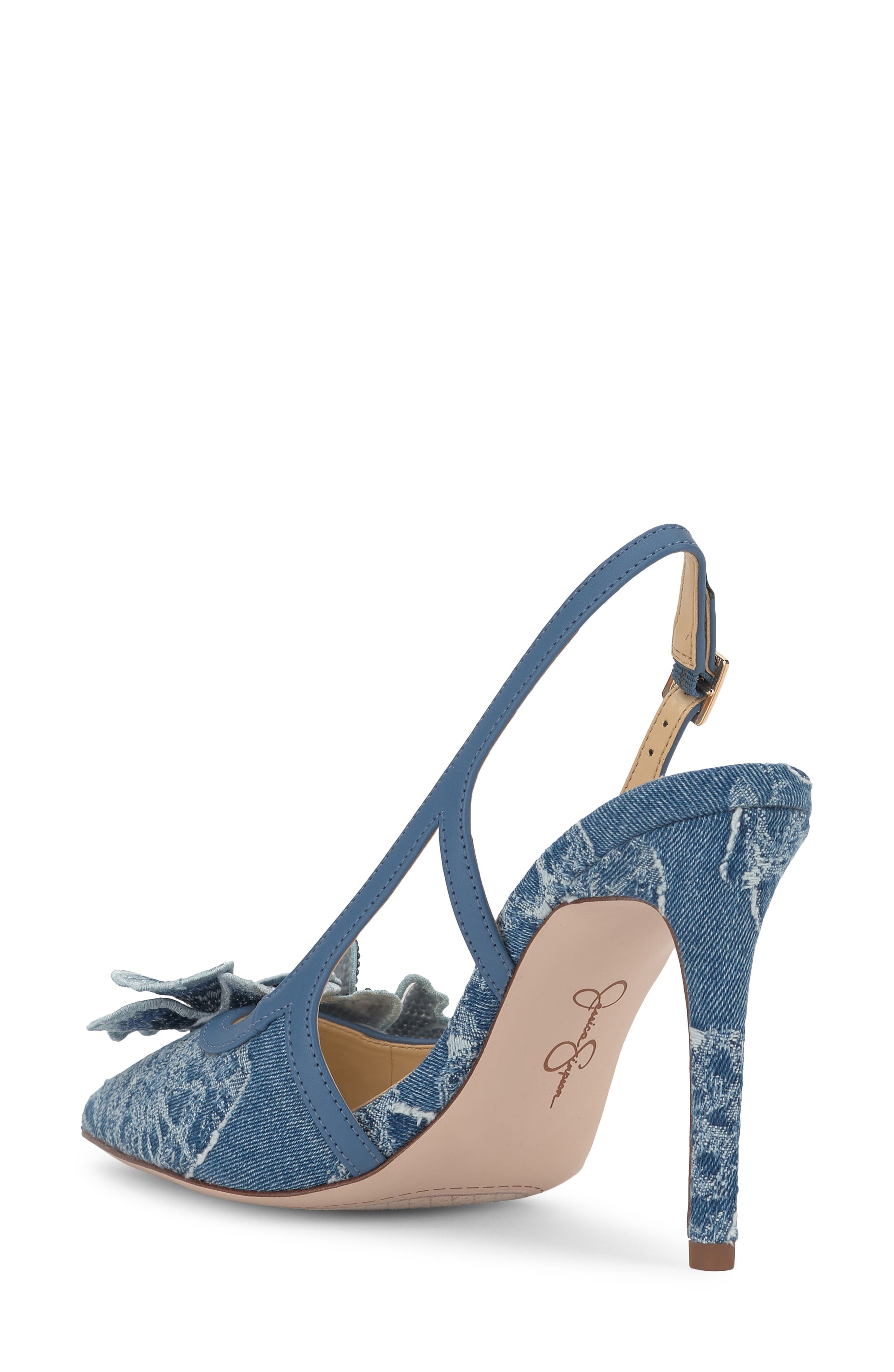 Jessica Simpson Pilita Slingback Pointed Toe Pump, Alternate, color, Medium Blue