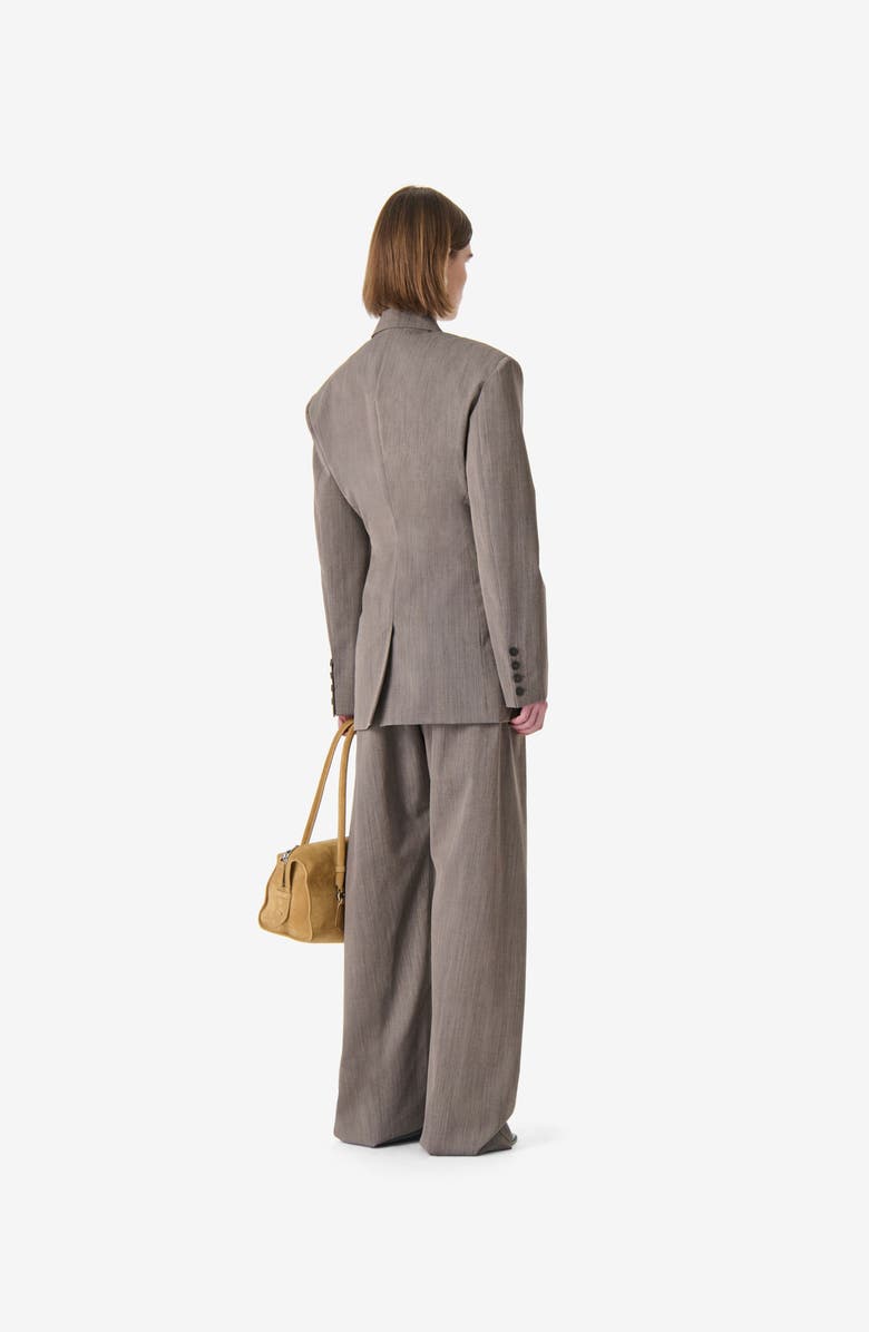 IRO Sunrise Double-Breasted Blazer, Alternate, color, Brown Terra