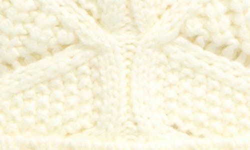 Ugg ® Faux Fur Pompom Cable Knit Beanie In Gray