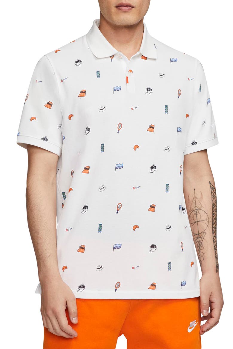 Veneer Standard Polo Shirt, Main, color, WHITE