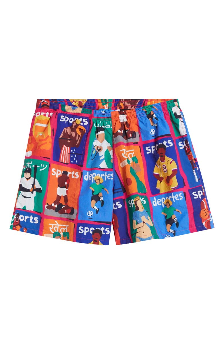 MARKET Illustrated Tech Shorts, Alternate, color,