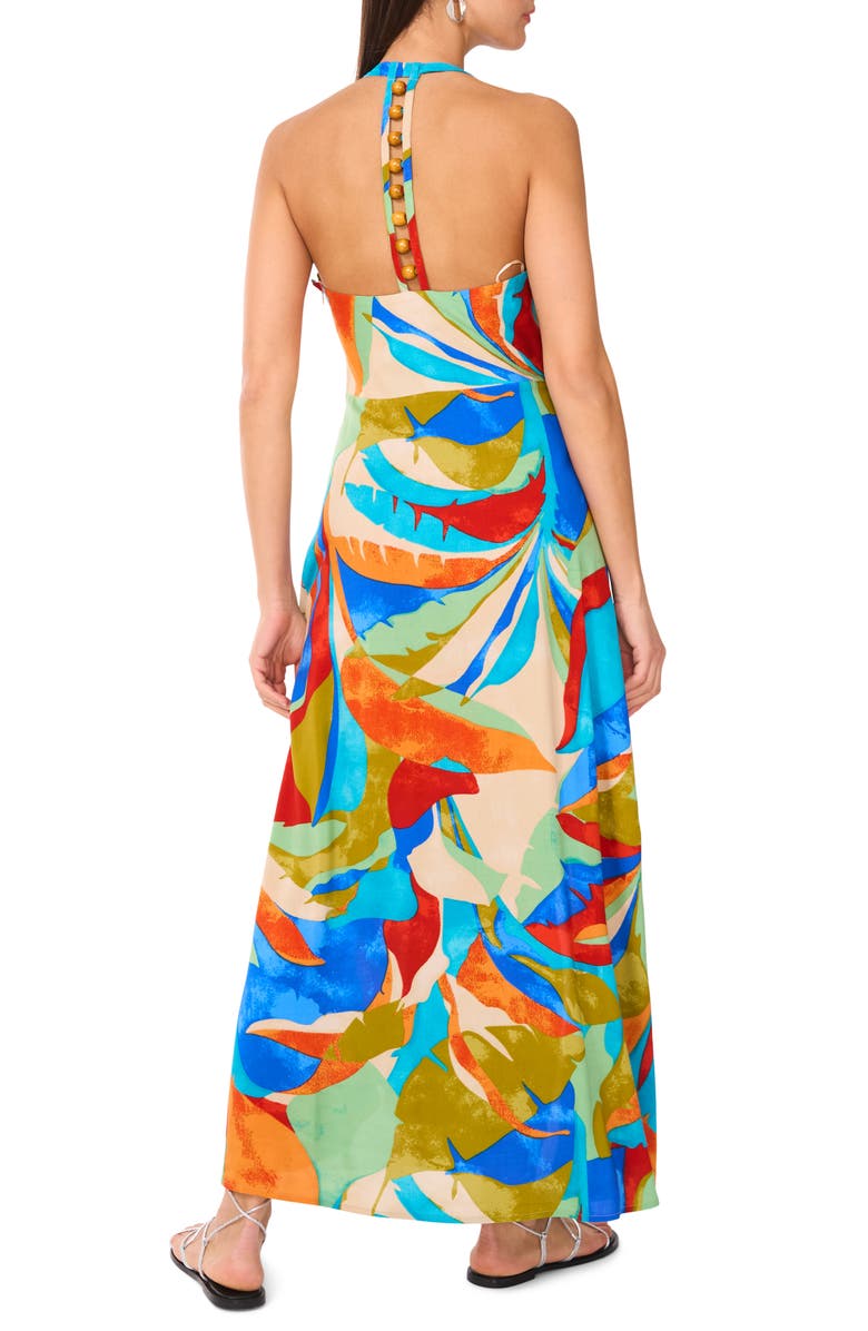 Vince Camuto Print Halter Neck Maxi Dress, Alternate, color, 
