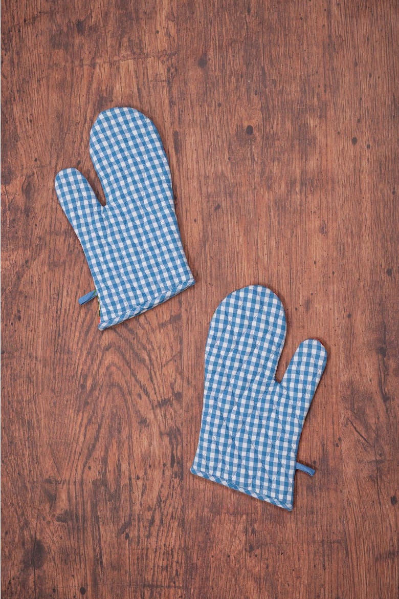 Strawberry Magic Oven Mitt, Set of 2, Alternate, color, Blue
