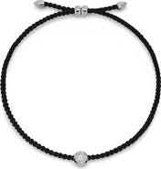 Monica Vinader Lab Grown Diamond Solitaire Cord Bracelet