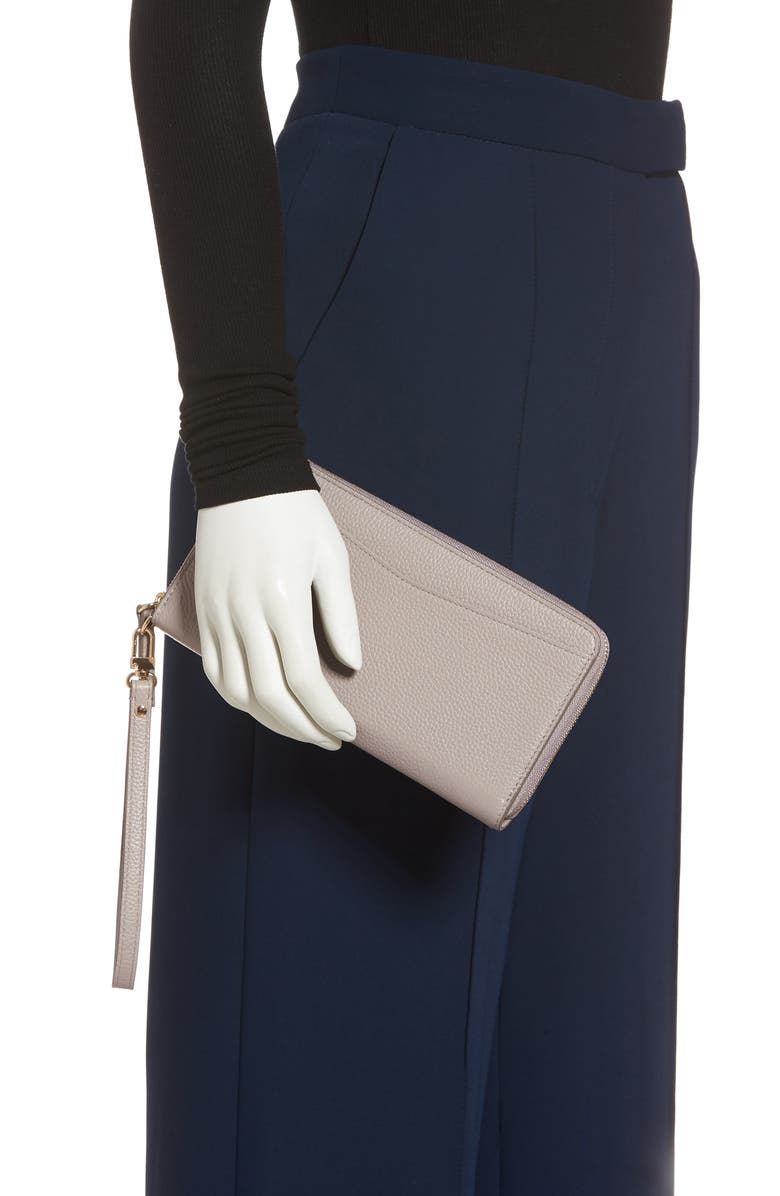 Nordstrom Zip Around Leather Continental Wallet, Alternate, color,