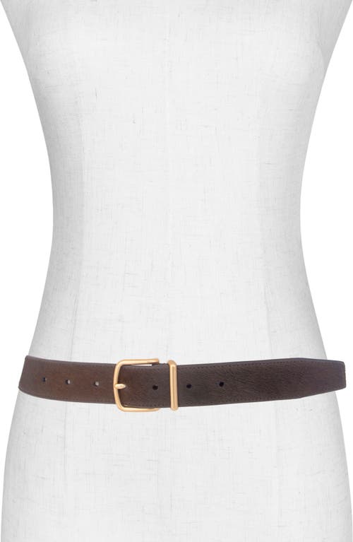 Vince Genuine Calf Hair Belt In Brown