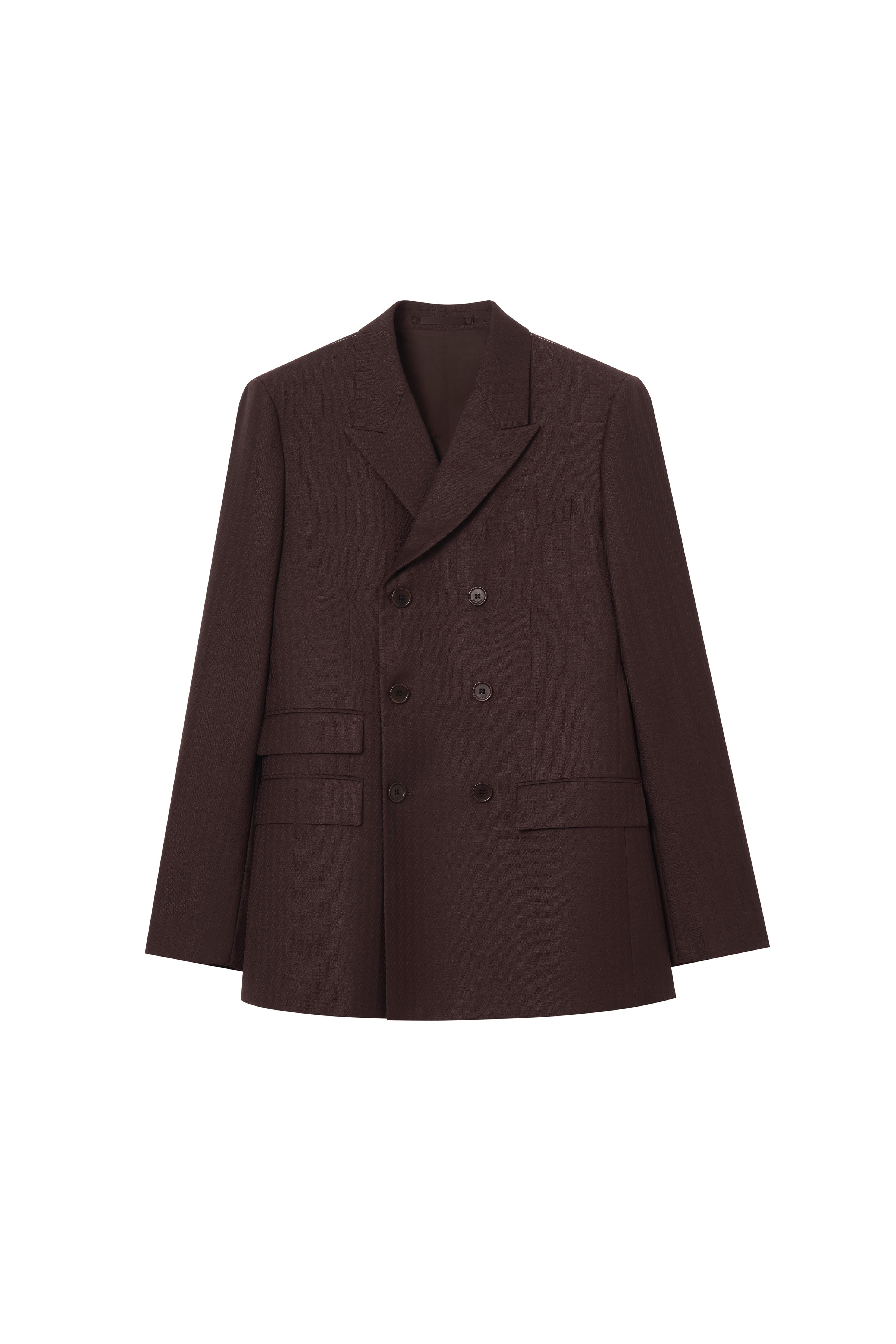 Striped Wool Mohair Tailored Jacket - image 2