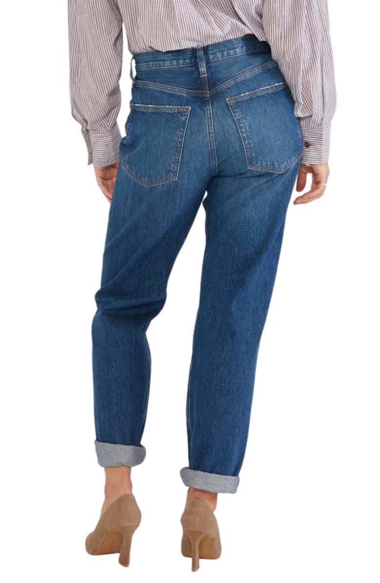 ÉTICA Bryce Pinch Waist Organic Cotton Boyfriend Jeans, Alternate, color, 