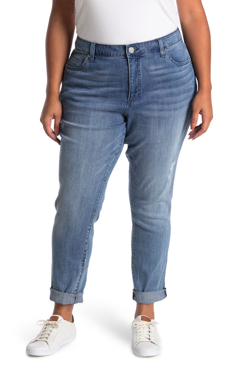 KUT from the Kloth Katy Distressed Boyfriend Jeans, Main, color, 